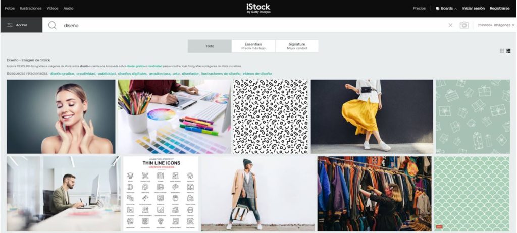 Herramienta iStock