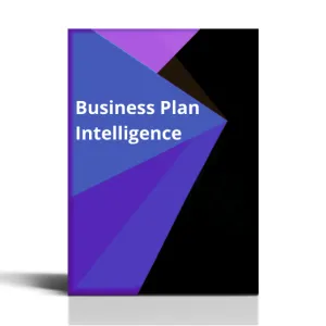 Representación visual de un plan de negocio inteligente, fusionando estrategia empresarial con análisis de datos para optimizar resultados de marketing.