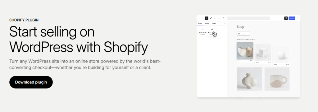 Plugins de Shopify para WordPress.