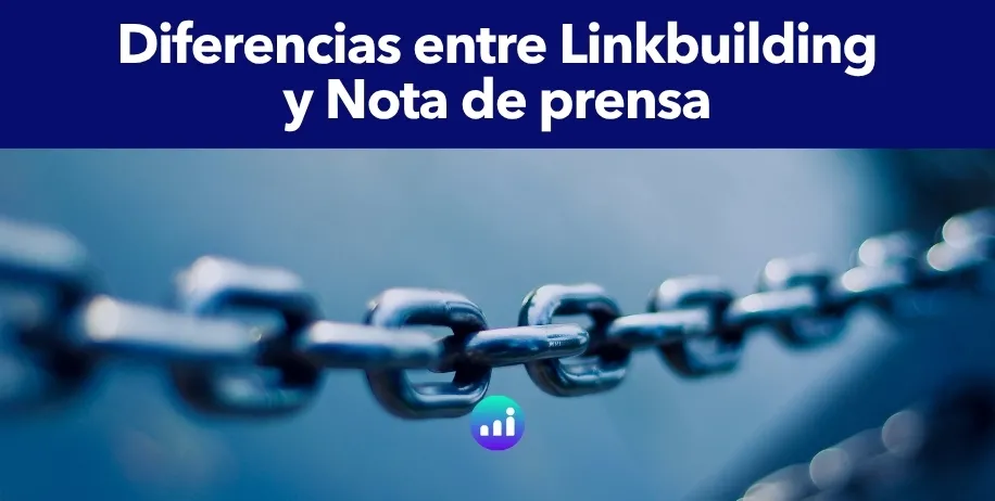 Ilustración abstracta que representa la interconexión de enlaces en una estrategia SEO, simbolizando linkbuilding y notas de prensa.