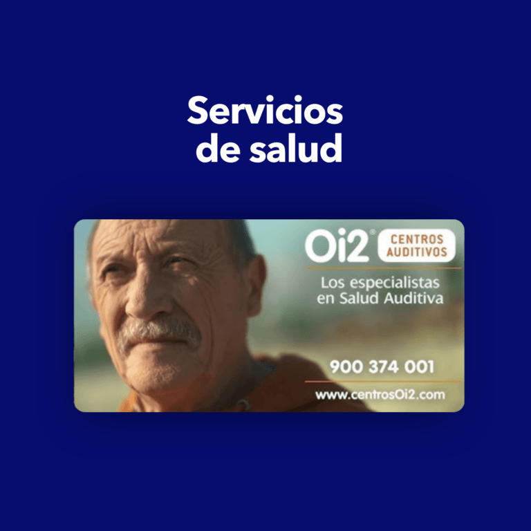 Infografía "La Solución" del caso de éxito Oi2: estrategia de posicionamiento SEO, SEM y marketing digital en salud auditiva.