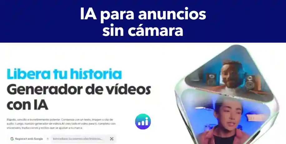Herramientas de inteligencia artificial para crear anuncios de video sin usar cámara