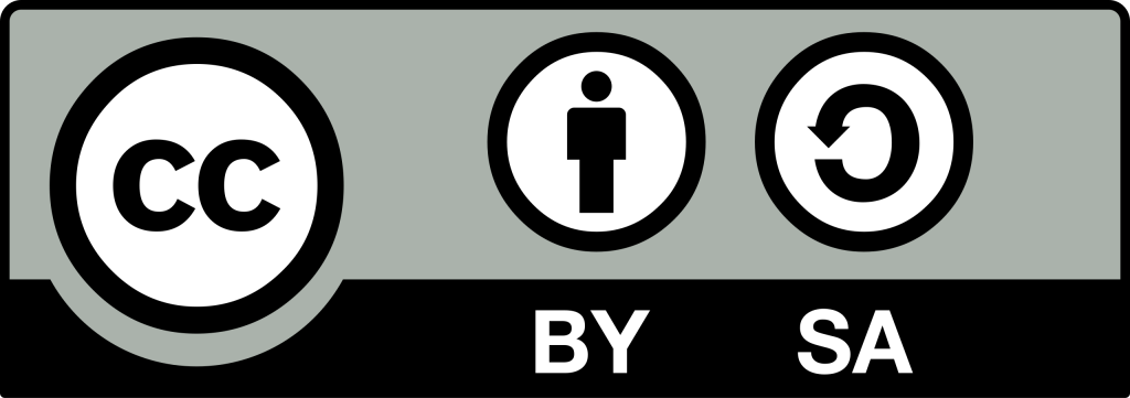 Icono de la licencia Creative Commons BY-SA, que permite el uso y modificación de la obra con atribución y bajo la misma licencia
