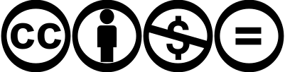 Iconos de la licencia Creative Commons Atribución – No Comercial – Sin Obras Derivadas (CC BY-NC-ND)