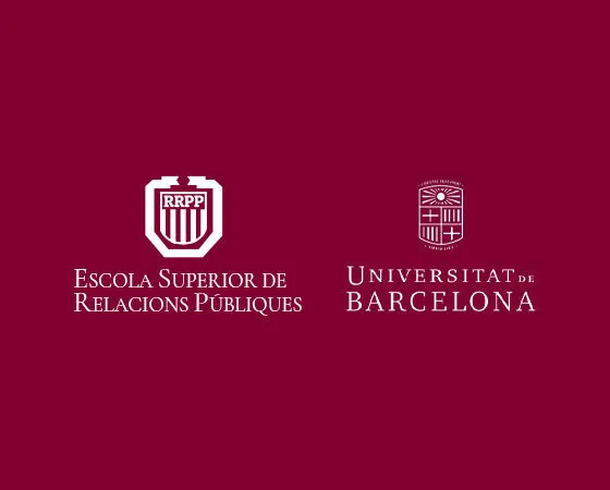 Logotipo de ESRP, Escuela Superior de Relaciones Públicas de Barcelona, entidad colaboradora en el proyecto de imagen corporativa para la Clínica Dental Dra. Jaume.