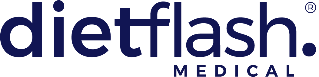 Logotipo de DietFlash, solución profesional para dietas personalizadas y nutrición avanzada. Destacando su enfoque científico y resultados probados para el control de peso.