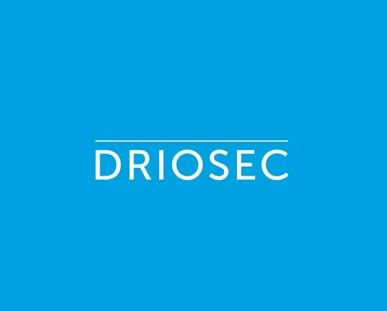 Logotipo de Driosec, empresa de desarrollo web e imagen corporativa, mostrando un diseño profesional y moderno para clínicas dentales.