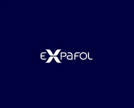 Logo de Expafol, empresa referente en soluciones de cerramientos y protección solar, parte del proyecto de la Clínica Dental Dra. Jaume.