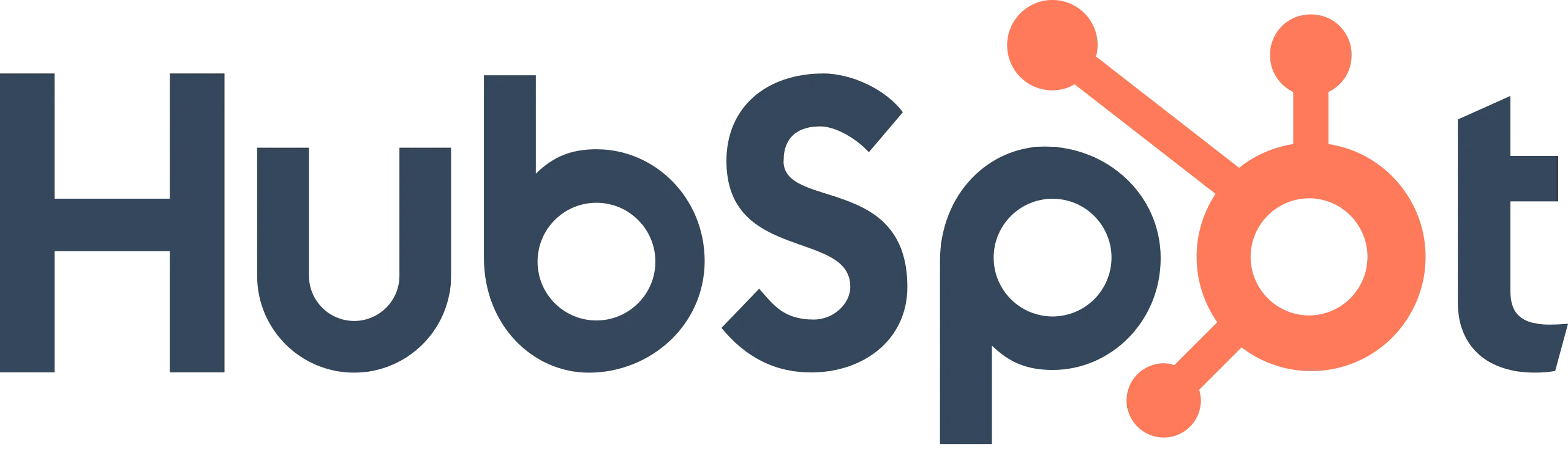 Logo oficial de HubSpot, plataforma líder en Inbound Marketing y ventas, utilizado por nuestra agencia para optimizar estrategias digitales de crecimiento.