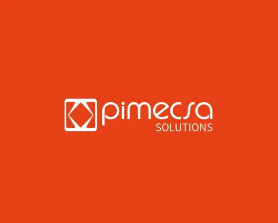 Logo de Pimesca, empresa de servicios integrales para clínicas dentales, en el proyecto de Clínica Dra. Jaume, Sant Cugat del Vallès.