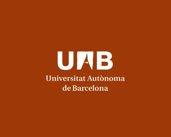 Logo oficial de la UAB (Universitat Autònoma de Barcelona) para el proyecto de investigación Tudistar. Representa la institución académica que respalda el grupo de estudio Tudistar. El logo se muestra en la página de proyectos de la UAB.