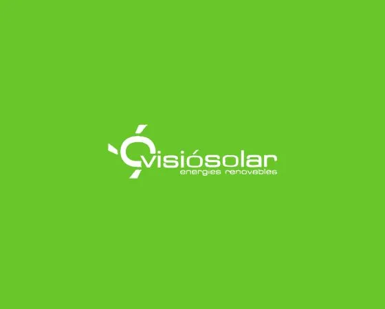 Logo de Visiosolar, empresa de energía solar y paneles fotovoltaicos, integrado en proyecto de diseño web para clínica dental.