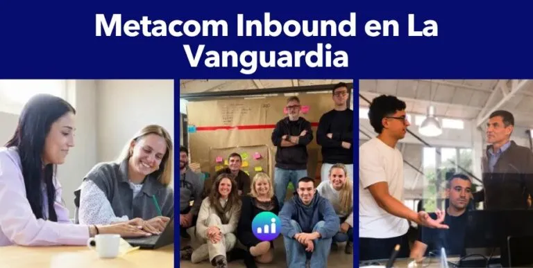 Portada del suplemento Empresas de Vanguardia de La Vanguardia con mención a Metacom Inbound como agencia líder en marketing digital e internacionalización.