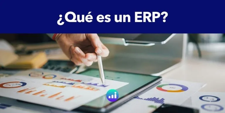 Infografía que explica el significado y las funciones de un sistema ERP para la gestión integrada de recursos empresariales.