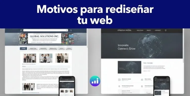 Portada entrada de 7 motivos para rediseñar tu página web.