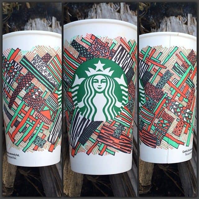 Concurso de Starbucks donde los usuarios compartieron fotos de tazas blancas, un ejemplo exitoso de UGC marketing.